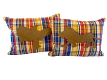 Load image into Gallery viewer, Dove and Lion™ Rugged Leather, Pair of Pillows by Sarah Lois™   16&quot;x20&quot;
