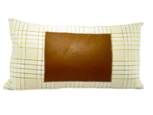 Load image into Gallery viewer, Leather Plaid, Pair of Pillows by Sarah Lois™ 12"x20"