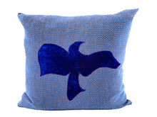 Load image into Gallery viewer, Dove and Lion™ Cobalt, Pair of Pillows by Sarah Lois™ 20"x20"