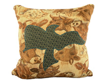 Load image into Gallery viewer, Dove and Lion™ Saddle Brown Steer, Pair of Pillows by Sarah Lois™   20"x20"