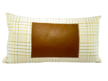Load image into Gallery viewer, Leather Plaid, Pair of Pillows by Sarah Lois™                                12&quot;x20&quot;
