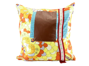Silky Leather, Pair of Pillows by Sarah Lois™   20"x20"