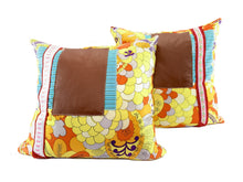 Load image into Gallery viewer, Silky Leather, Pair of Pillows by Sarah Lois™   20&quot;x20&quot;
