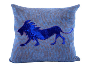 Dove and Lion™ Cobalt, Pair of Pillows by Sarah Lois™   20"x20"