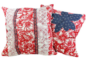 Crimson Tropical, Pair of Pillows by Sarah Lois™   22"x22"