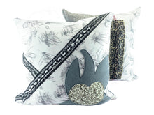 Load image into Gallery viewer, Coco Doodle, Pair of Pillows by Sarah Lois™   22&quot;x22&quot;
