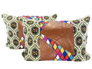 Needlepoint Hip, Pair of Pillows by Sarah Lois™   20"x26"